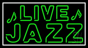 Green Live Jazz Neon Sign