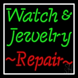 Green Watch And Jewelry Red Repair Neon Sign