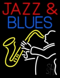 Red Jazz And Blue Blues Neon Sign
