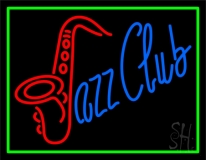 Jazz Club Green Border 1 Neon Sign