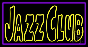 Jazz Club Purple Border Neon Sign