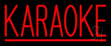 Karaoke Red Line Neon Sign