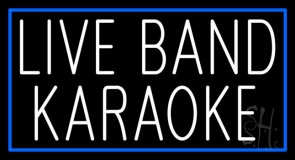 Live Band Karaoke 1 Neon Sign