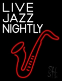 Live Jazz Nightly Neon Sign