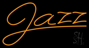 Orange Jazz Neon Sign
