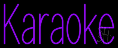 Purple Karaoke Neon Sign