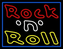 Rock N Roll In Red Neon Sign