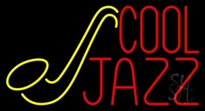 Saxophone Cool Jazz 2 Neon Sign