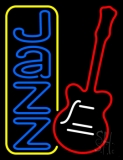 Vertical Jazz With Guitar 1 Neon Sign