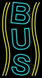 Vertical Turquoise Bus Neon Sign