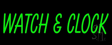 Watch And Clock Neon Sign