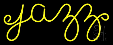 Yellow Jazz Cursive 1 Neon Sign