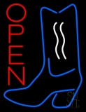 Boots Logo Open Neon Sign