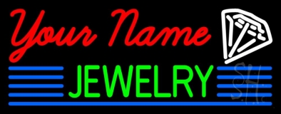 Custom Green Jewelry Neon Sign
