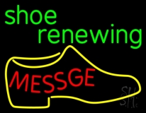 Custom Green Shoe Renewing Neon Sign