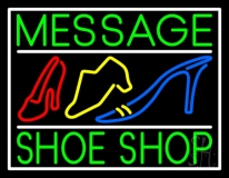 Custom Green Shoe Shop Neon Sign