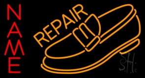 Custom Orange Shoe Repair Neon Sign
