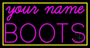 Custom Pink Boots Neon Sign