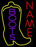 Custom Purple Boots Block Neon Sign