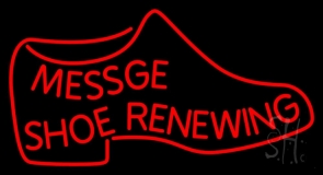 Custom Red Shoe Renewing Neon Sign