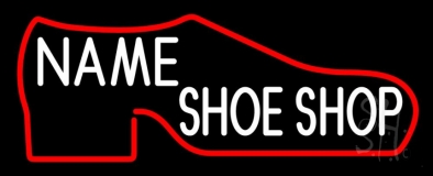 Custom Red Shoe Shop Neon Sign