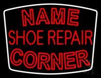 Custom Shoe Repair Corner Neon Sign