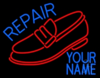 Custom Shoe Repair Neon Sign