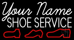 Custom Shoe Service Neon Sign