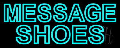 Custom Turquoise Shoes Neon Sign