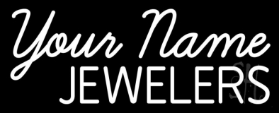 Custom White Jewelers Neon Sign