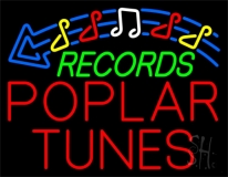 Green Records Red Poplar Tunes Block 2 Neon Sign