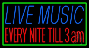 Live Music 1 Neon Sign