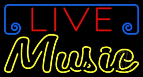 Live Music Nightly 2 Neon Sign