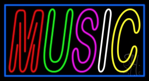 Multicolored Music 1 Neon Sign