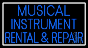 Musical Instruments Rental And Repair Neon Sign