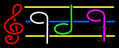 Musical Notes Neon Sign