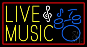 Music Live 2 Neon Sign