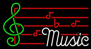 Music Note 2 Neon Sign