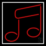 Music Note Red Neon Sign