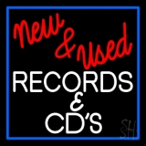 New And Used Records And Cds Neon Sign