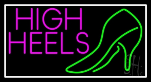 Pink High Heels With Sandal Neon Sign