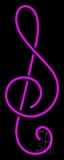 Pink Music Note 1 Neon Sign