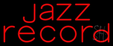 Red Jazz Record 1 Neon Sign