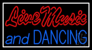 Red Live Music Blue And Dancing 1 Neon Sign