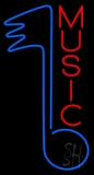 Red Music Blue Note 1 Neon Sign