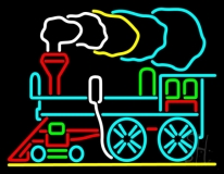 Train Logo Neon Sign