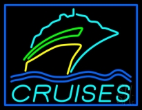 Turquoise Cruises Logo Neon Sign