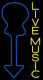 Vertical Live Music 1 Neon Sign