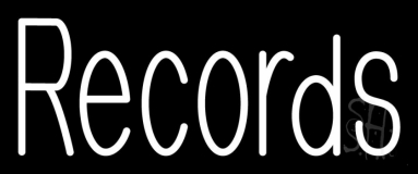 White Records 1 Neon Sign