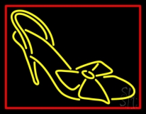 Yellow High Heel Sandal Neon Sign
